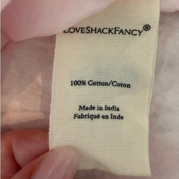 LoveShackFancy Blush Maxi Dress with Ruffle Sleeves - Picture 11 of 11